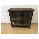2 Sectional Oak Stacking Bookcase