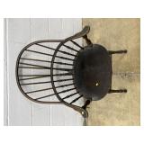 Vintage Mahogany Brace Back Windsor Armchair