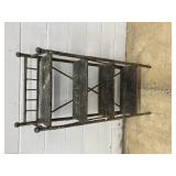 Vintage Bamboo Open Bookshelf