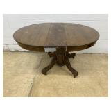 Vintage Circular Oak Extension Table