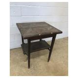 Primitive Table w/ Lower Shelf