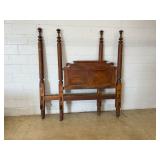 Birdseye Maple Antique Poster Rope Bed