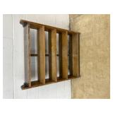 Wooden Open Book Shelf