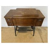 Vintage White Treadle Sewing machine