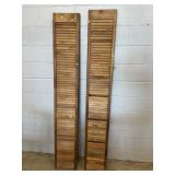 2 Indoor Louver Panels