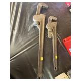 (2) Ridgid 18' and 24' Pipe Wrenches