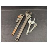 (4) Adjustable Wrenches