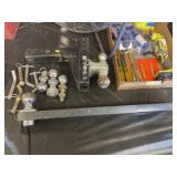 Receiver Hitch, Draw Bar and Assorted Pins
