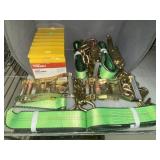 2' Ratchet Straps with Wheel Chocks