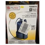 New 1/6 HP Utility Pump