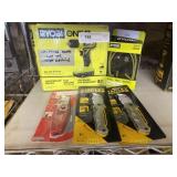 New Ryobi Cordless Drill with Utility Knives