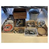Waste Can, Caster Wheels, Plumbing Snake, Rope
