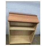 Simulated Wood Double Sided Bookcase w/ Slanted To