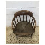 Vintage Barrel Back Armchair