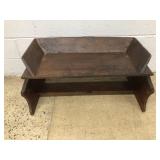 Wooden Primitive Wagon Seat