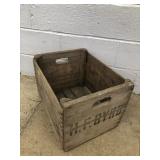 H. F. Bird Primitive Wooden Crate