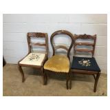 3 Various Upholstered Side Chairs