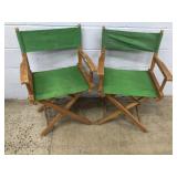 Pair of Folding Conductor Chairs