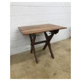 Vintage Sawbuck Table w/ Walnut Top