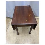 Cherry 1 Drawer Drop Leaf End Table