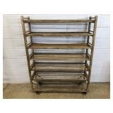 Vintage Rolling 6 Year Factory Supply Cart