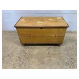 Dated 1900 Grain Painted Blanket Chest