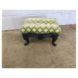 Vintage Metal Stool w/ Pierced Sides
