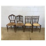 4 Various Victorian Period Side Chairs.