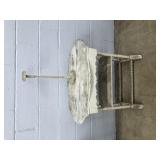 Vintage Spool Parlor Table w/ Hat Rack