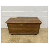Antique Green Painted Blanket Chest