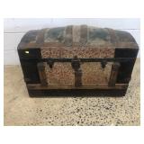 Vintage Dome Top Steamer Trunk