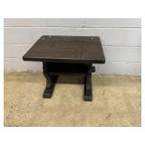 Pine End Table w/ Lower Shelf