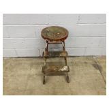 Vintage Wooden Painted Step Stool