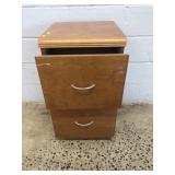 Wooden 2 Drawer File Cabinet