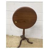 Walnut Tilt Top Candle Stand