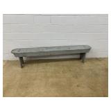 Vintage Wooden Mortis Leg Bench