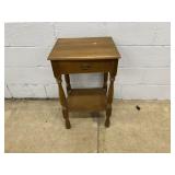 One Drawer Nightstand w/ Lower Shelf