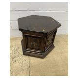 Pine Hexagon 2 Door End table