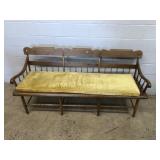 Antique Plank Seat Settee