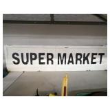 Contemporary Tin Supermarket Sign