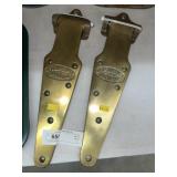 (2) Brass Hinges