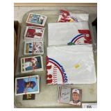 Baseball Cards, Sports Towels