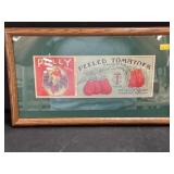 Framed Vegetable Label