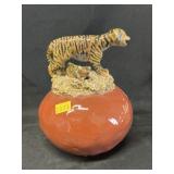 W.D. Swanger Redware Still Bank