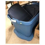 (3) Plastic Storage Totes with Lids