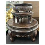 (3) Oriental Wooden Stands