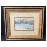 Paint Decorated Tile and Oil Painting