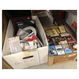 (2) Boxes of Cassette Tapes and Housewares