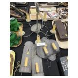 Tin Candle Sconces with Chandelier