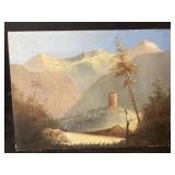 Unsigned Oil On Canvas
